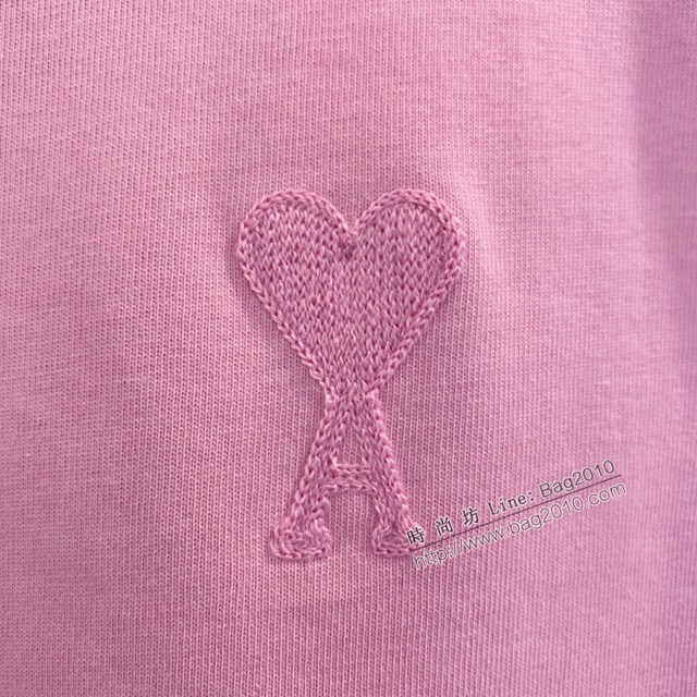 Ami專櫃2023SS新款刺繡T恤 男女同款 tzy2659